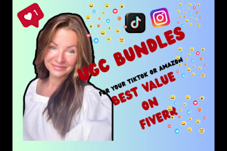 create social media ugc bundle adds  for  tiktok  instagram