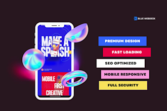 design portfolio website, business website or personal wordpress website