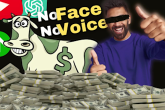 make faceless top 10 cash cow videos for youtube, tiktok, instagram