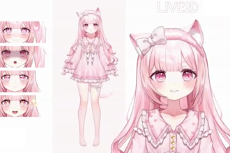 design and rig live2d vtuber model, 2d vtuber model, vtuber rigging, anime model