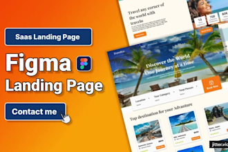 do figma landing page design for you
