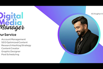 be social media content creator and social media manager