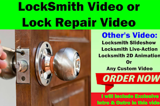 create the best locksmith or lock repair ads video for your business
