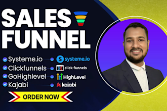 do systeme io sales funnel and landing page in clickfunnels gohighlevel kajabi