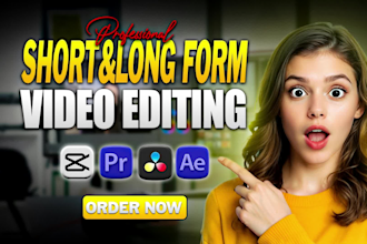 edit reels, podcasts, travel, youtube and all types of video editing