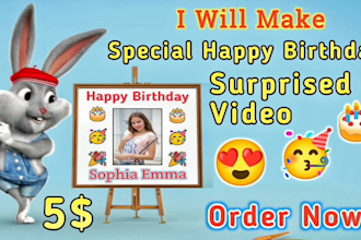 make happy birthday surprise video