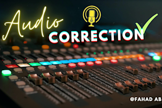edit, fix, and do noise cancellation to your audio