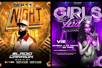 create an amazing animated motion flyer for your party, envent or club