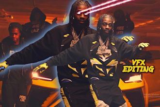 professionally edit your rap music video