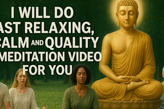 create HD meditation videos for youtube in 24hrs