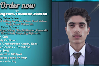 edit  instagram reel,subtitles , cover,ugc video editor