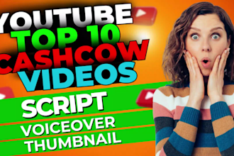 create faceless top 10 automated youtube cashcow videos