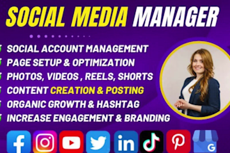 be your proactive social media manager to skyrocket engagement and brand growth