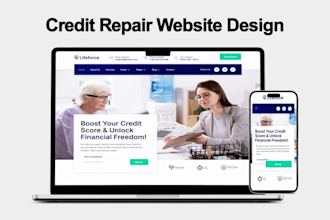 build a credit repair website or redesign a credit repair wordpress website