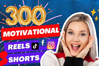 do motivational reels for instagaram fb  and youtube shorts