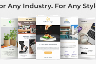 design an engaging custom responsive mailchimp template