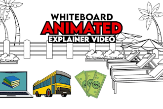 produce colorful whiteboard animation explainer video