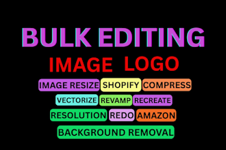 resize image and logo, vector, background removing, edit