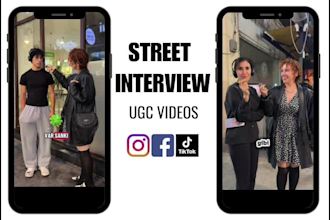 create street interview ugc video content for your socials
