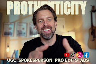 produce a pro ugc and spokesperson video