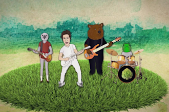 create a weird animated music video