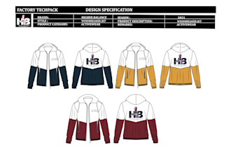 fashion design activewear, sportswear, gym wear with manufacture ready techpack
