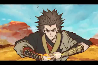 do 2d anime animated music video, 2d anime style, japanese anime fighting