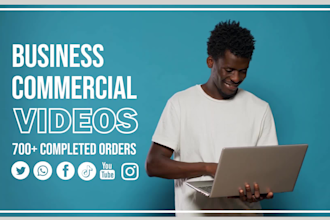 create video commercial for business and social media