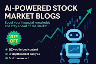 write finance and stock market blogs which are ai made
