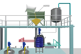create 3d industrial chemical plant animation piping process cad explainer video