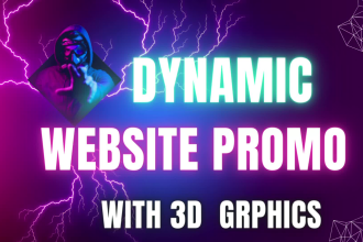 create a website promotion, website explainer video, demo, website promo video