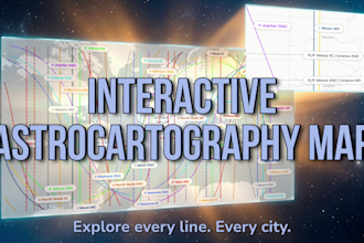 create your interactive astrocartography map, explore your best places