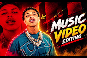 professionally edit your rap, trap and hip,hop music video with vfx