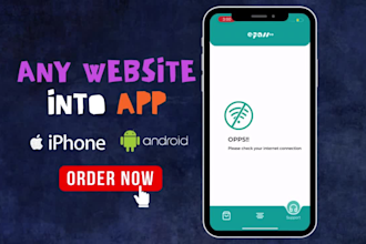 convert website to android app and ios app