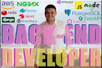 develop rest or graphql backend api and nestjs postgres