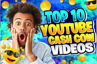 create high quality top 10 cash cow youtube video