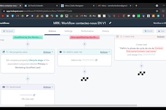 create hubspot workflows, sequences, chatbots, or emails