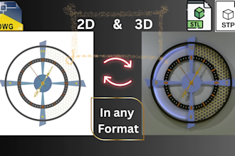 make wall clocks 2d and 3d