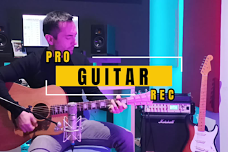 record professional guitar studio quality