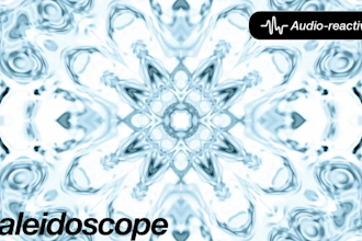 create an audio reactive kaleidoscope video for your music