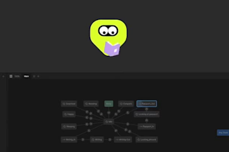 create interactive rive mascot character animation, UI animation, state machine