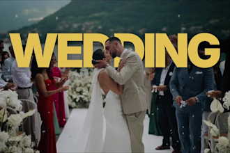 cinematically edit your wedding video