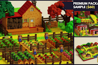 design a voxel art based on your request