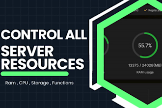 install and config a free control panel, cpanel on your server