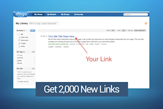 create 2000 social bookmark backlinks for your whole site