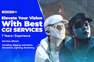 create cinematic 3d animated movie for you