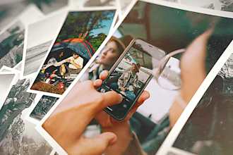 make dynamic video slideshow with free image retouching