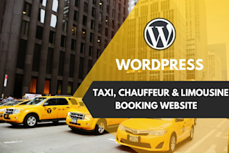 create chauffeur, limousine and taxi booking website
