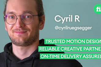 create amazing motion design for you