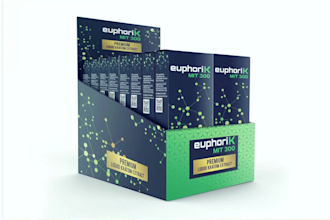 design custom counter top display corrugated display box